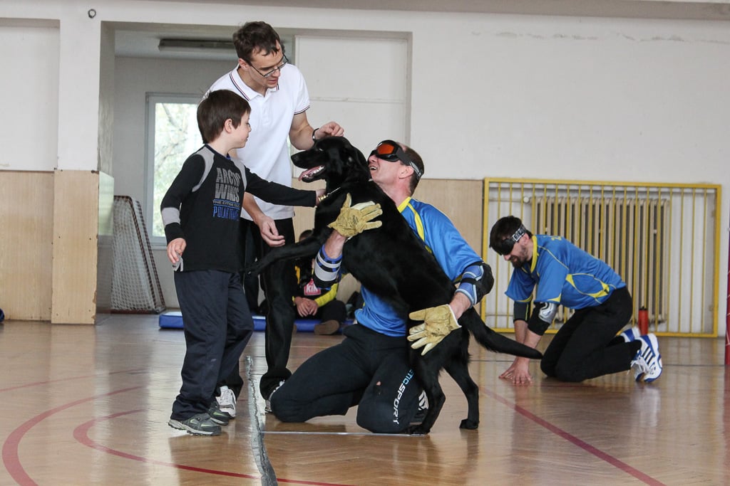 GOALBALLOVÁ LIGA V PRAZE, 29.03.2014